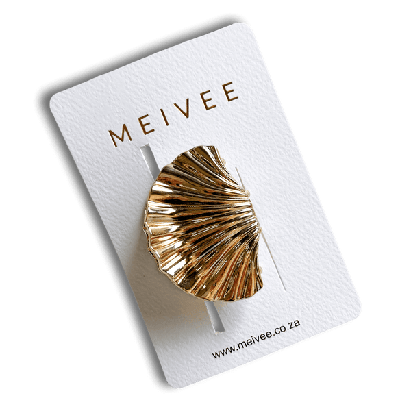 GOLD SHELL CLAW CLIP