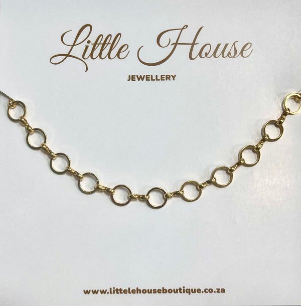 Gold circle link - Long