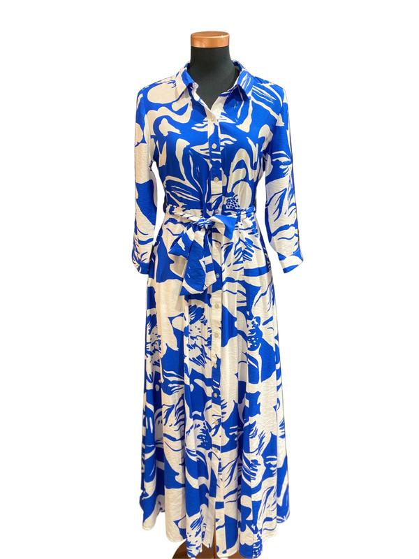 Tessa Shirt Dress 3/4 Sleeve