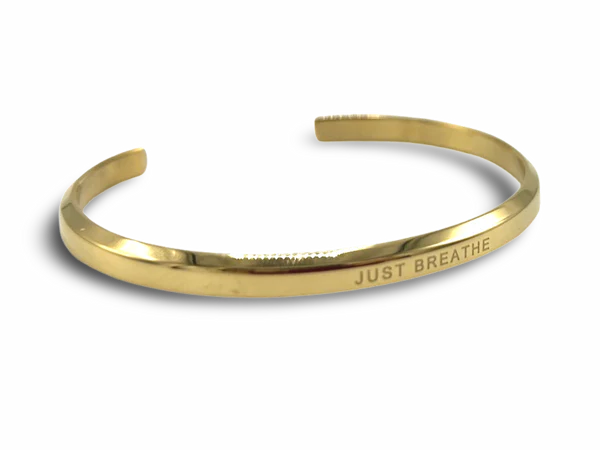 AFFIRMATION BANGLE-JUST BREATHE