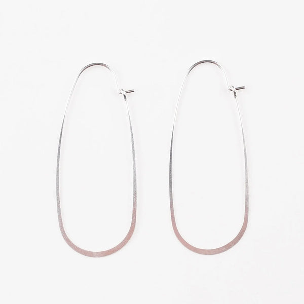 Sterling Silver Long Teardrop Earring