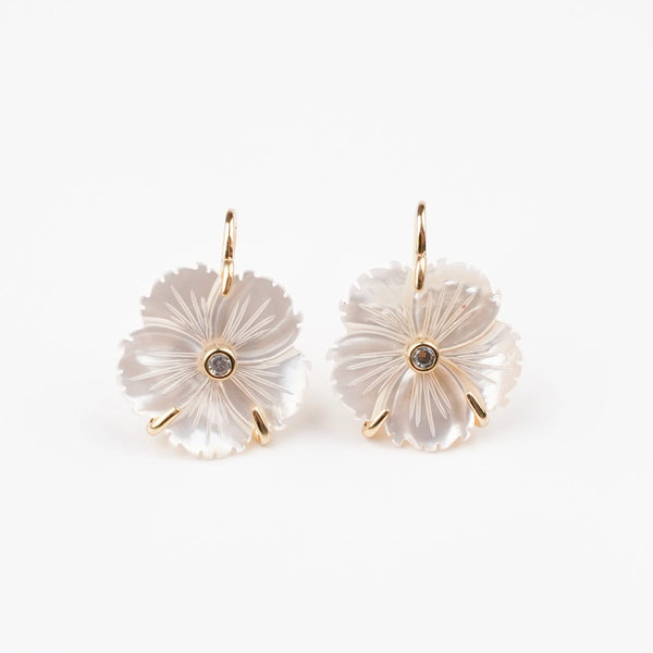 Mop Flower Earrings