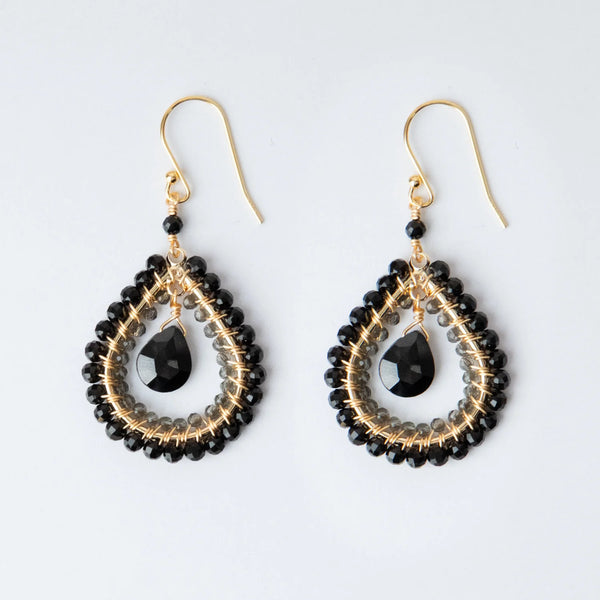 ONYX DROP EARRINGS