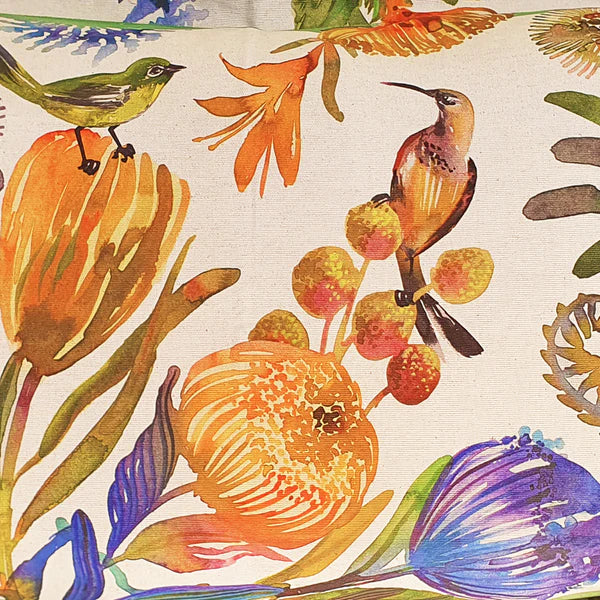 Cotton & Linen blend with trim (100cm x 50cm)