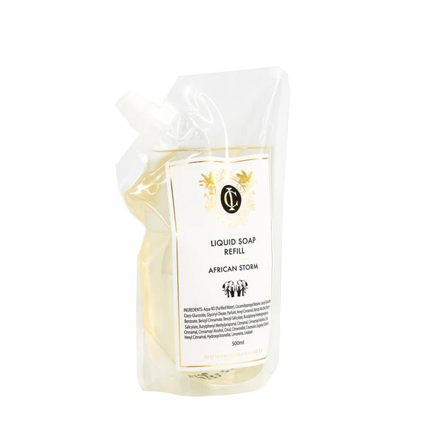 African Storm Luxury Liquid Soap refill pouch