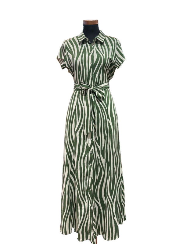 Tessa Shirt Dress- Cap sleeve