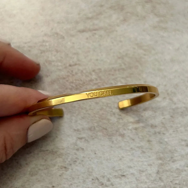 AFFIRMATION BANGLE-YOU CAN