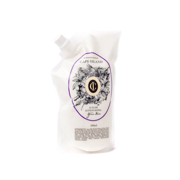 African Storm Luxury Lotion refill pouch