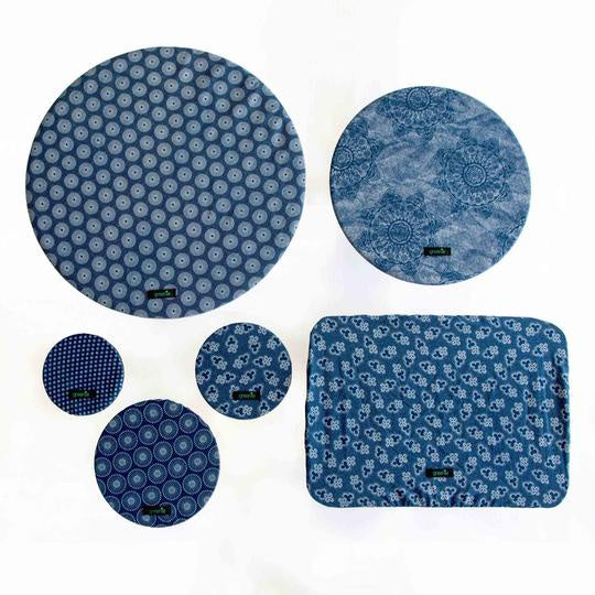 Food Cover Set ShweShwe - set of 6