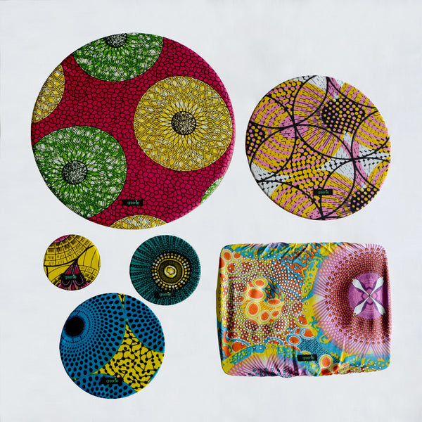 Food Cover Set African Island - set of 6